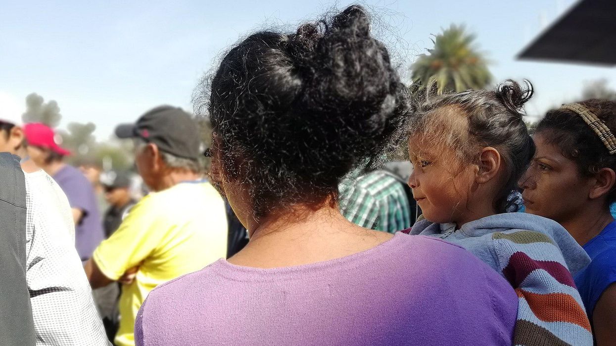 Group of Central American migrants in 2018.