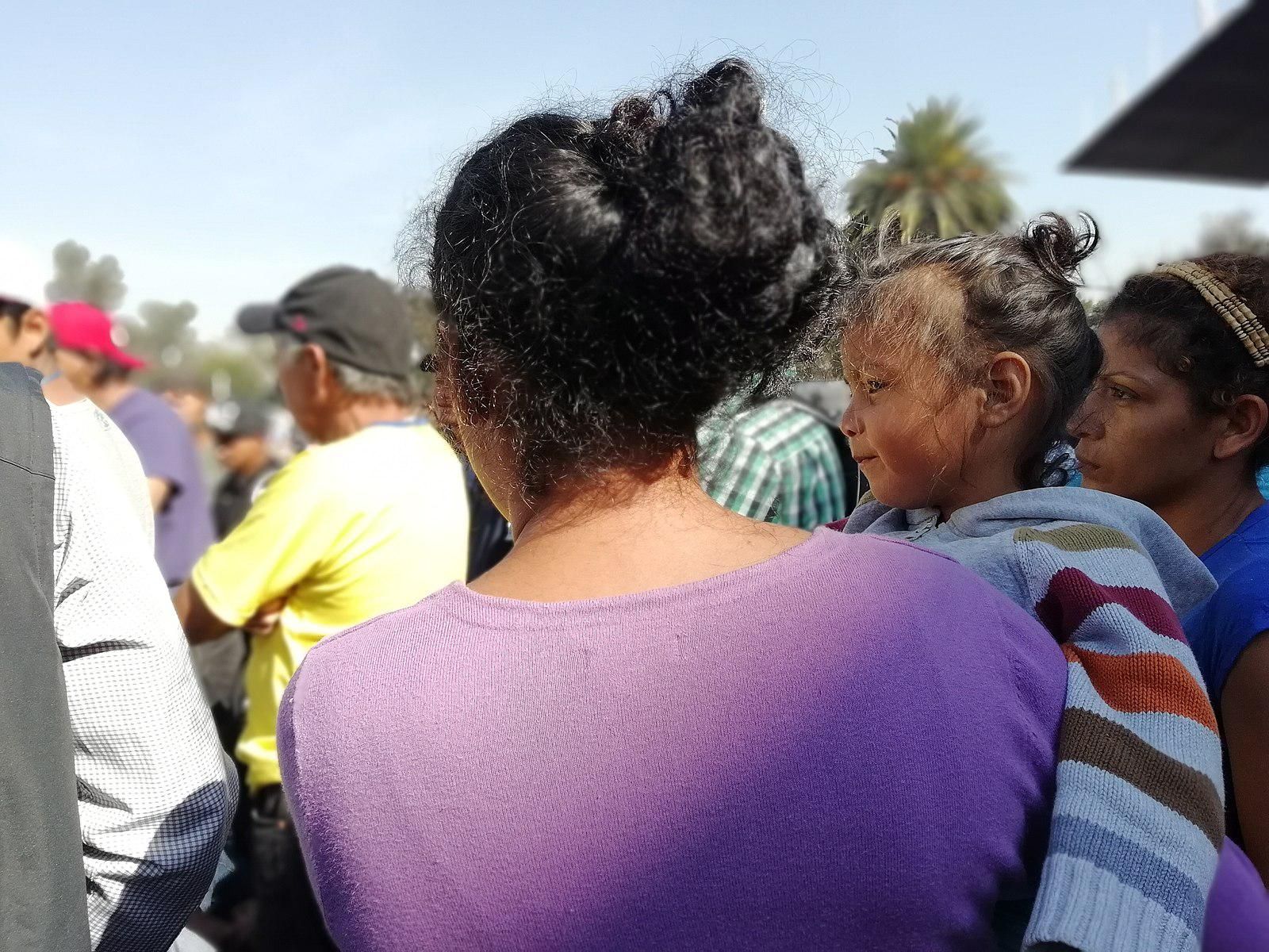 Group of Central American migrants in 2018. 