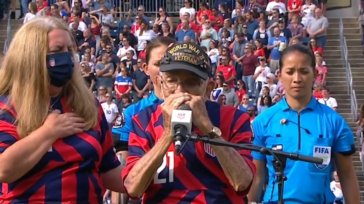 98-year old World War II veteran Pete DuPré