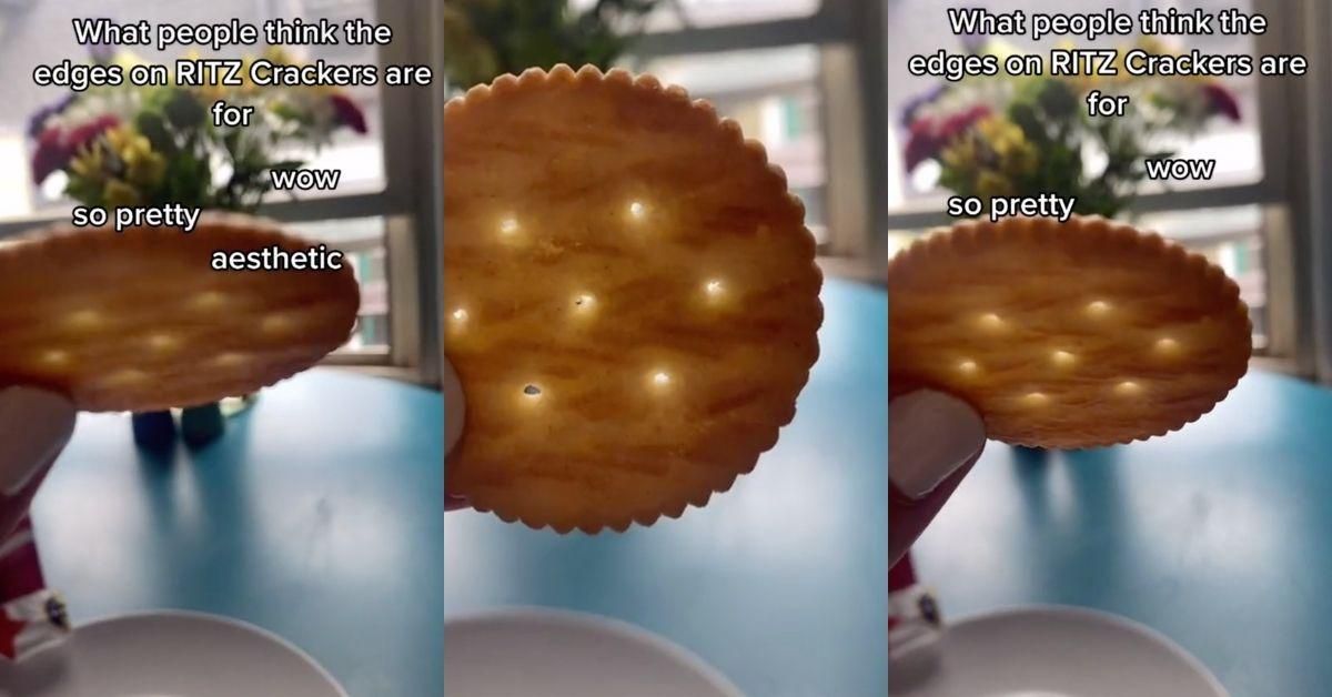 Ritz Crackers Just Explained The Real Purpose Of Their Scalloped Edges—And People Are Shook