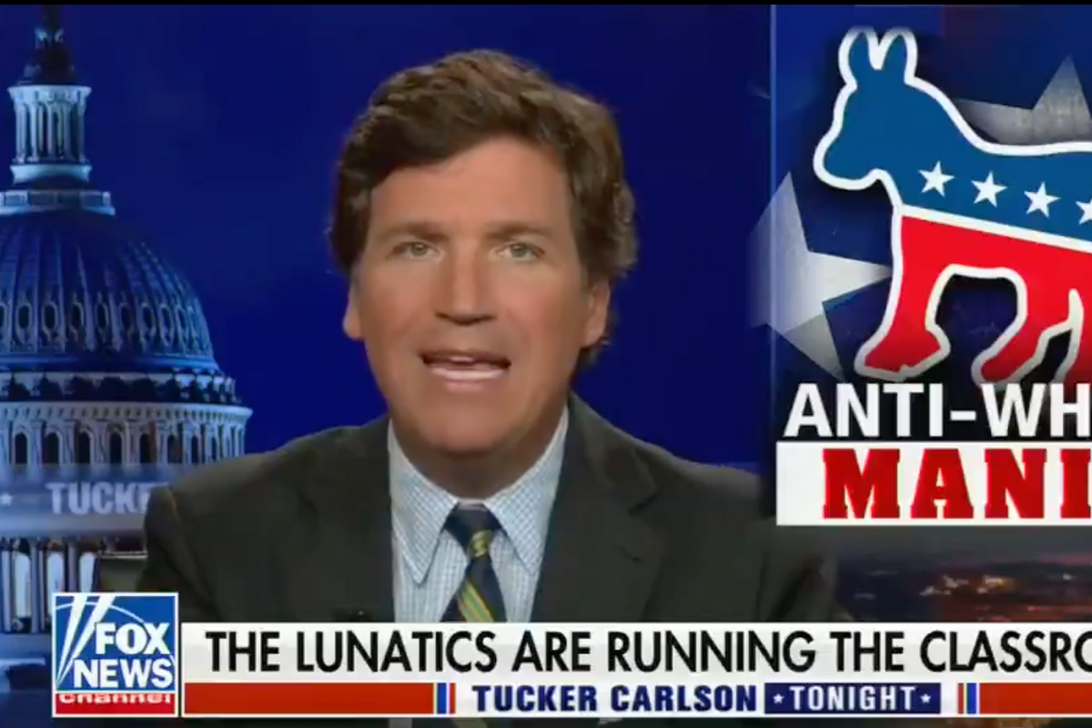 Tucker Carlson, Other Asshole Want Cameras In School To Stop Critical Race Theory
