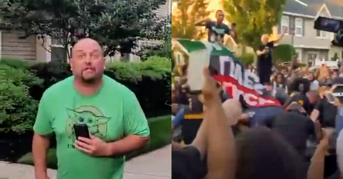 Guy Who Called Black Neighbor Racial Slur Challenges People To 'Come See Me'—And They Did In Droves