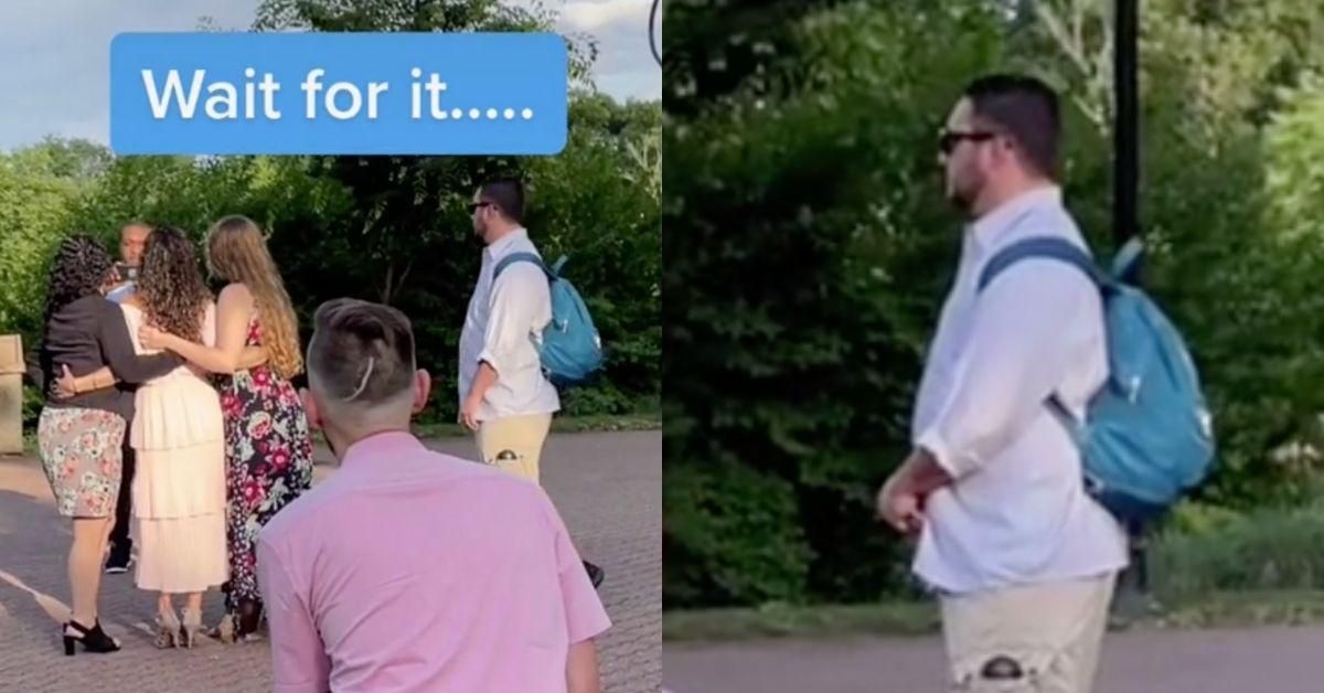 Woman's Husband Hilariously Drags Her Away From Proposal So She Doesn't Ruin It In Viral TikTok