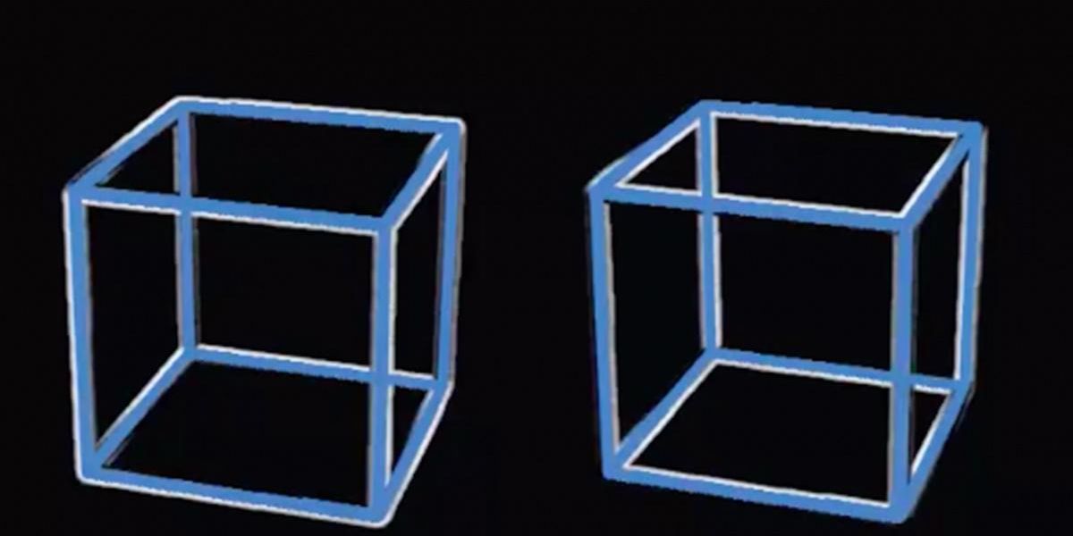 Illusion Cubes Blue - HTV Pattern