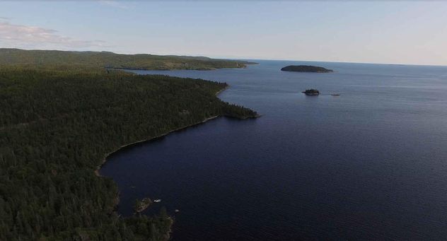 Lake Superior shoreline Great Lakes