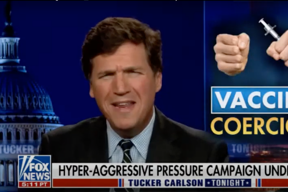 Tucker Carlson: Encouraging COVID Vaccinations Is First Step Towards Forced Sterilization