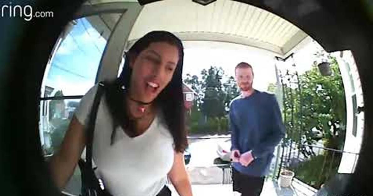 Clever dad hilariously interrogates his daughter's date through family's doorbell app