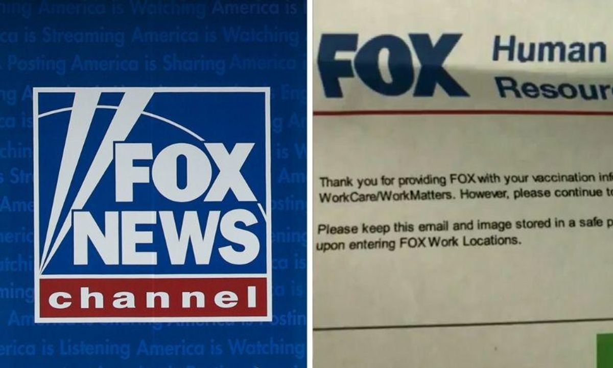 Fox News Called Out After Their Employee Vaccination Passport System Goes Public