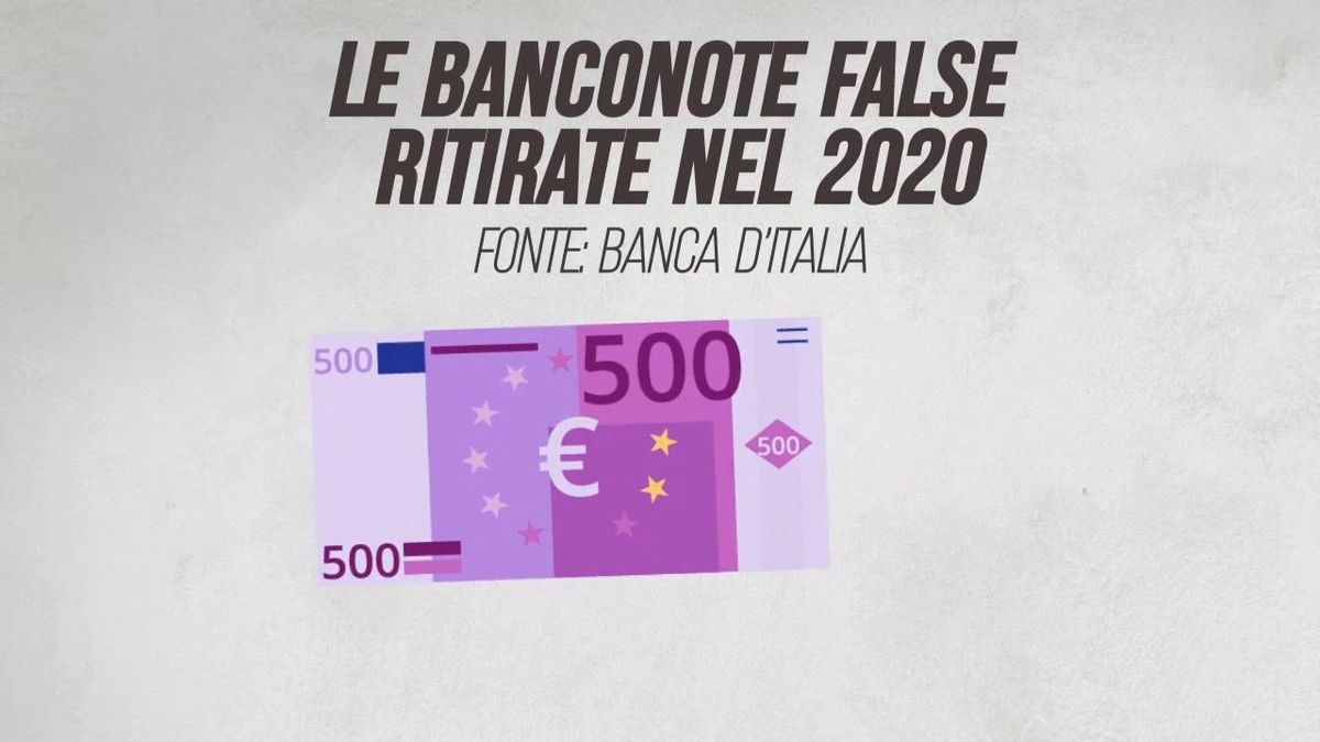 Le banconote false ritirate nel 2020
