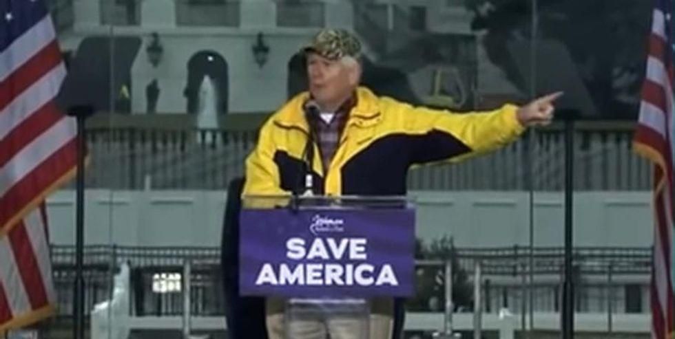 Rep. Mo Brooks speaks at the "Stop the Steal" rally on January 6, 2021. 