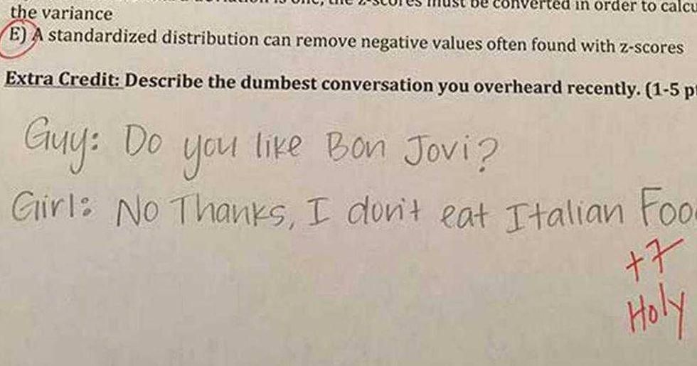 A teacher's viral extra credit questions lure students into a phenomenal prank