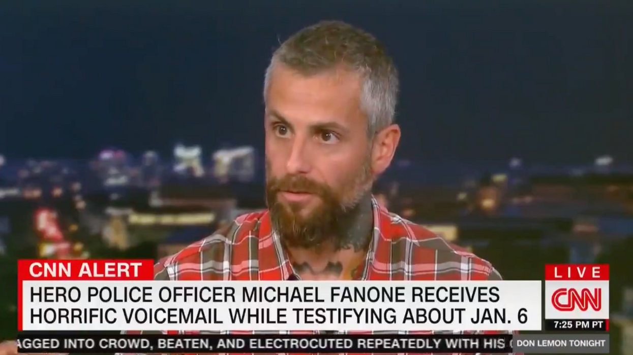 Metropolitan Police Officer Michael Fanone reveals vicious voicemail to CNN. 