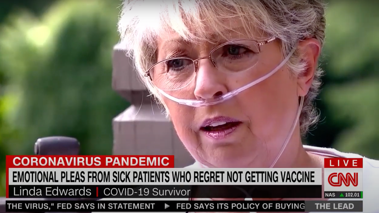 Former anti-vaxxer Linda Edwards