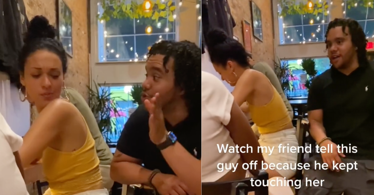Woman Praised For Unloading On Guy Who Won't Stop Getting In Her Personal Space At A Bar