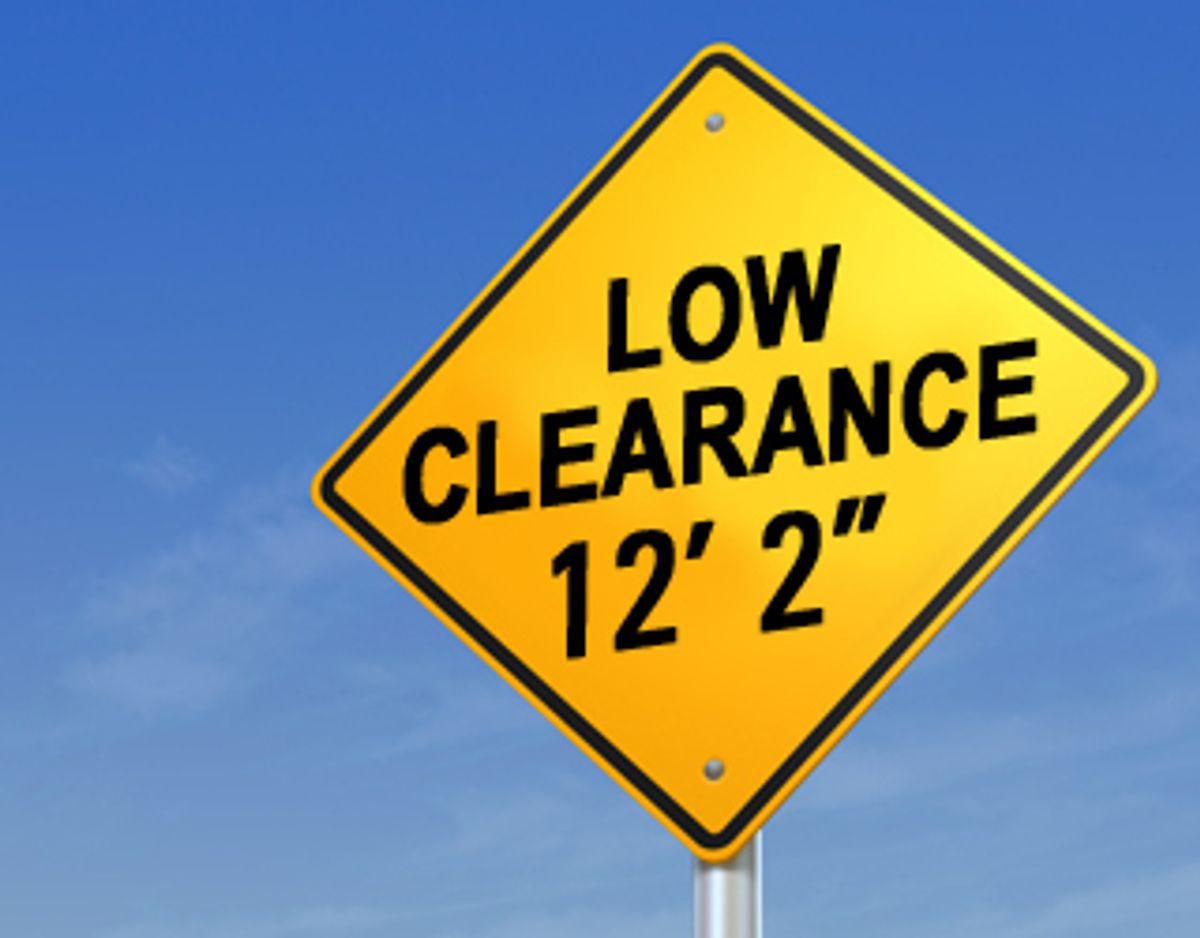 Low Clearance Sign