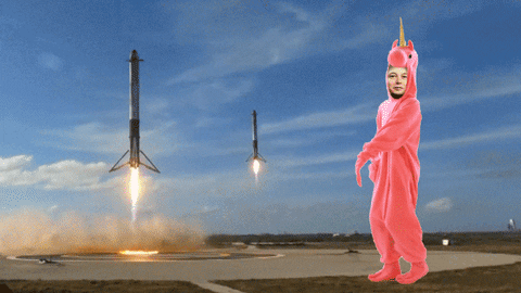 Musk SpaceX rocket dancing