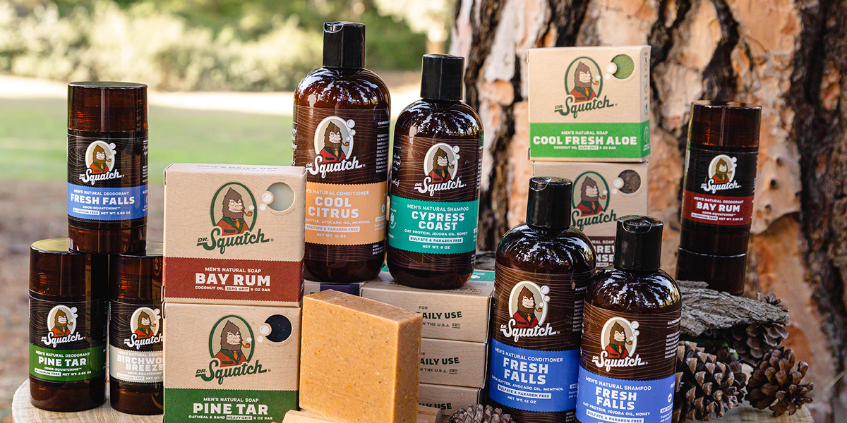 Dr. Squatch Bar Soap, Hair Care, Deodorant, Toothpaste, and More