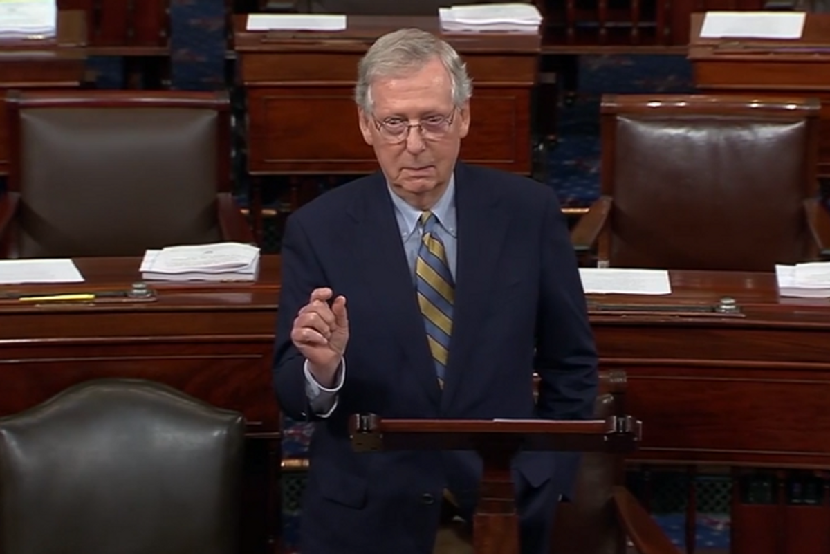 Mitch McConnell Threatens To Torpedo The Economy To Tank Biden. DC Press Corps Yawns.