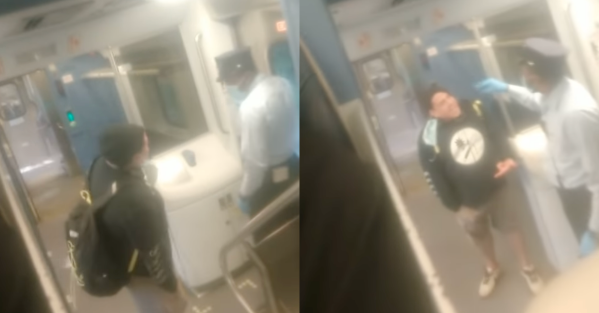 New Jersey Man Throws Racist And Homophobic Tantrum After Train Conductor Asks Him To Wear Mask