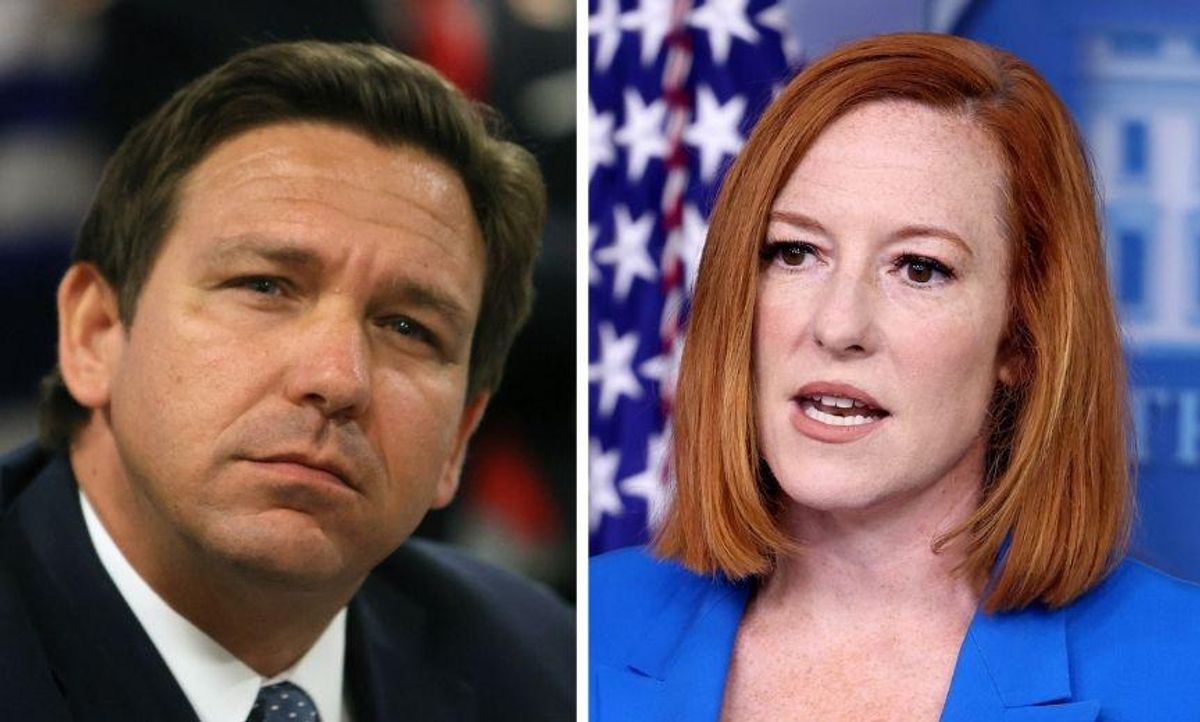 Jen Psaki Shuts Down FL Governor After He Tried to Claim Biden 'Imported More Virus'