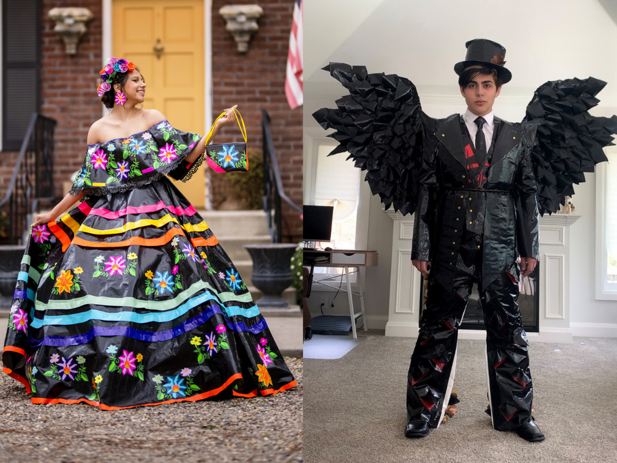 These teens made their prom attire entirely from duct tape and won $10,000  in the process - It's a Southern Thing, image size:2000x1500