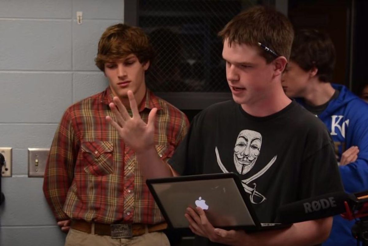 students in discussion.