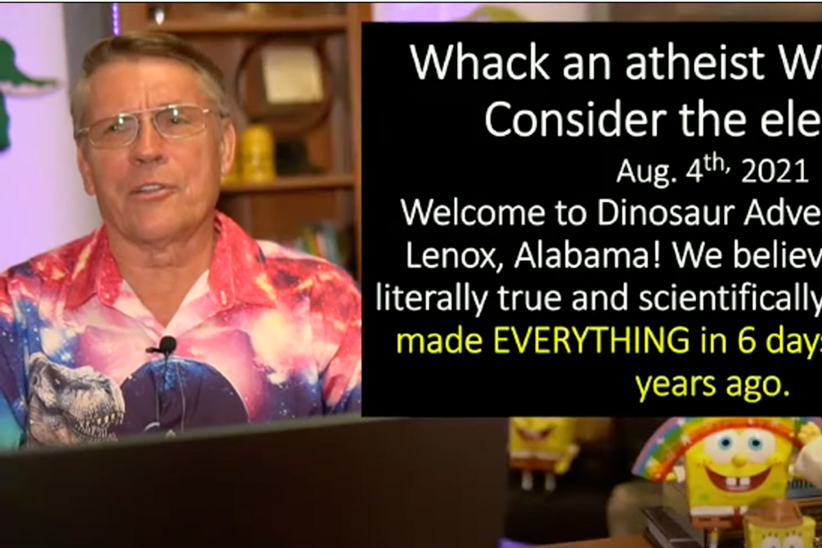 Bible-Dinosaur-Ex-Con-Creationist Kent Hovind Arrested For 'Bodyslamming' His Wife (For Jesus?)