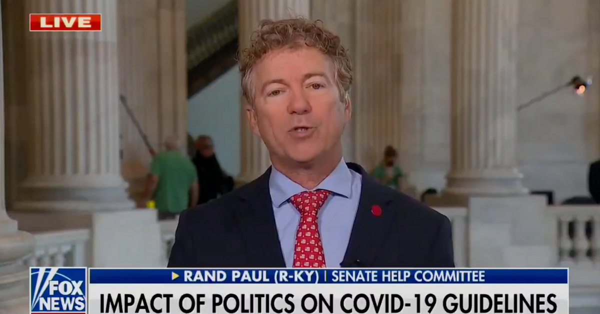 Rand Paul Absurdly Claims Dems Are 'Plucking' Sick Kids From Border To 'Seed' Variant Across U.S.