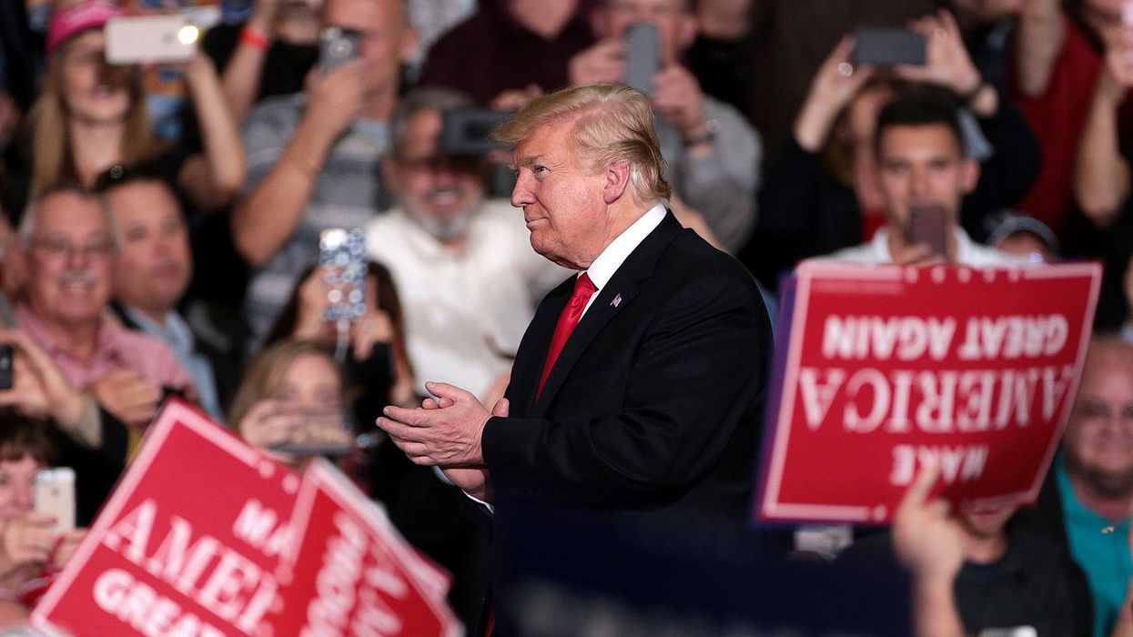 Former President Trump campaigning in Arizona.