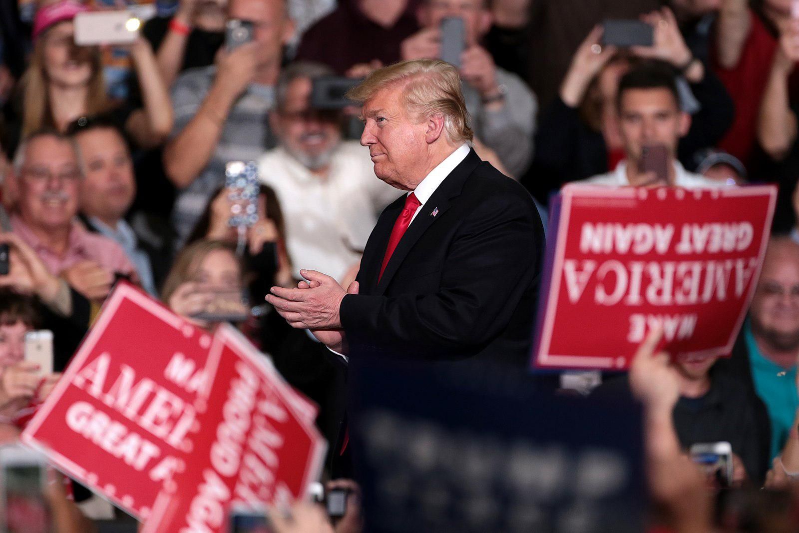Former President Trump campaigning in Arizona.