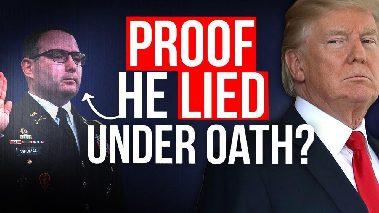 Is this PROOF Vindman LIED about Trump, whistleblower?!