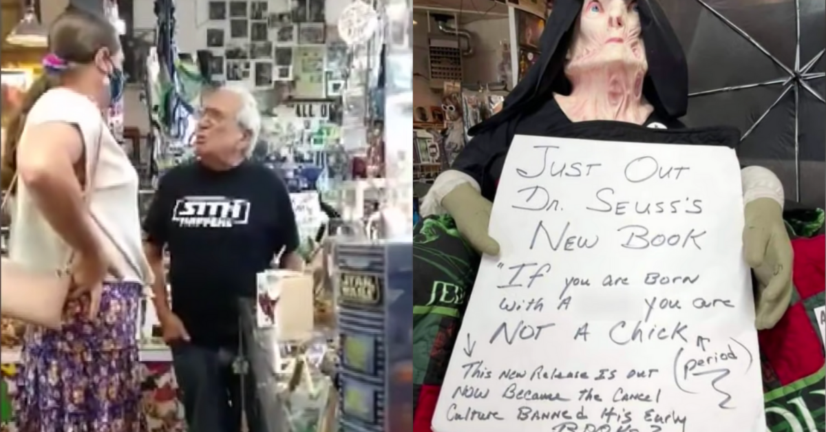 Trans City Council Member Confronts 'Star Wars' Store Owner Over His Wildly Transphobic Sign