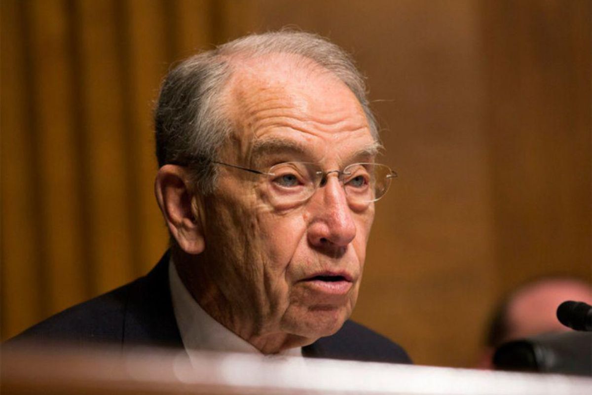 Chuck Grassley Big Mad About Mean Democrats Picking On Poor Donald Trump
