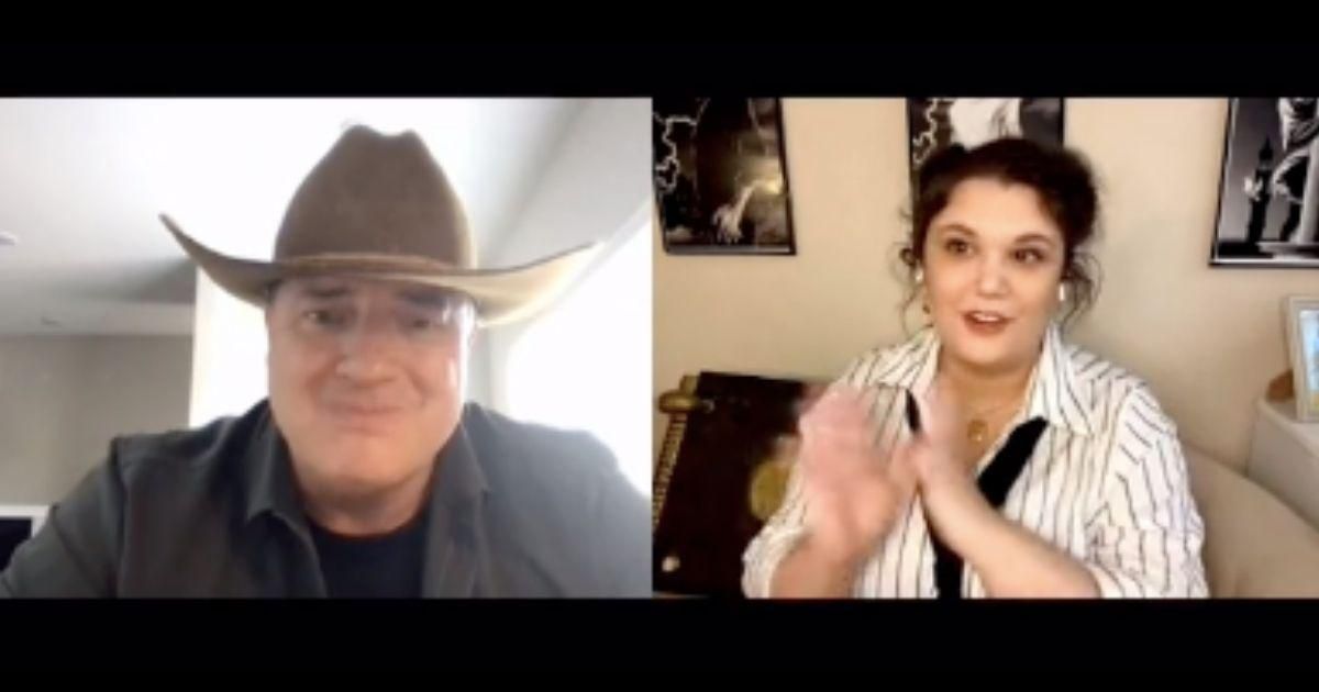 Brendan Fraser gets choked up when fan tells him how much people love him