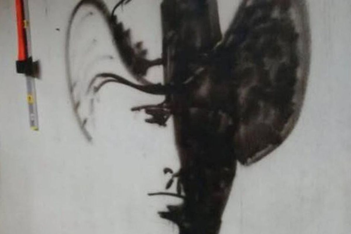 an optical illusion scribble