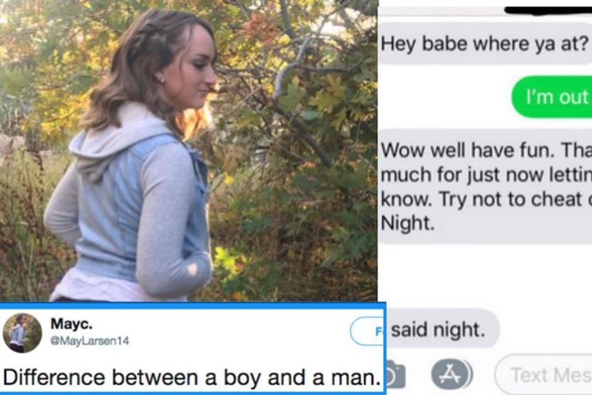 Woman shares texts showing the difference between a healthy and a controlling relationship