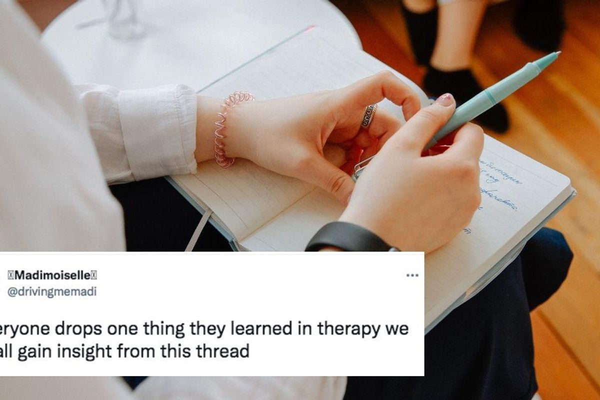 People shared one thing they learned in therapy and we can all use the collective insights