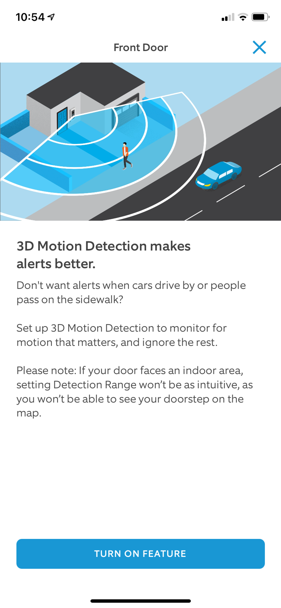 3D Motion Detection in Ring app