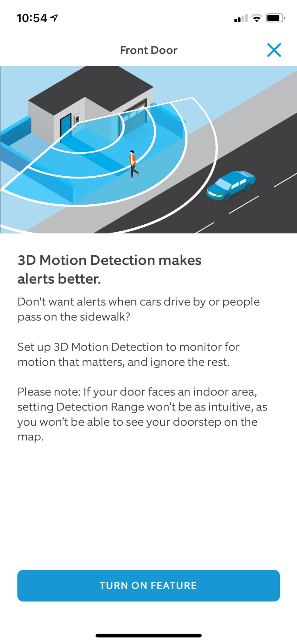 3D Motion Detection in Ring app