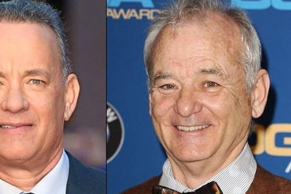 People are arguing whether this is a picture of Tom Hanks or Bill Murray