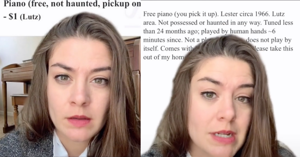 Suspicious Craigslist Ad For A Free Piano That's 'Not Possessed Or Haunted In Any Way' Goes Viral