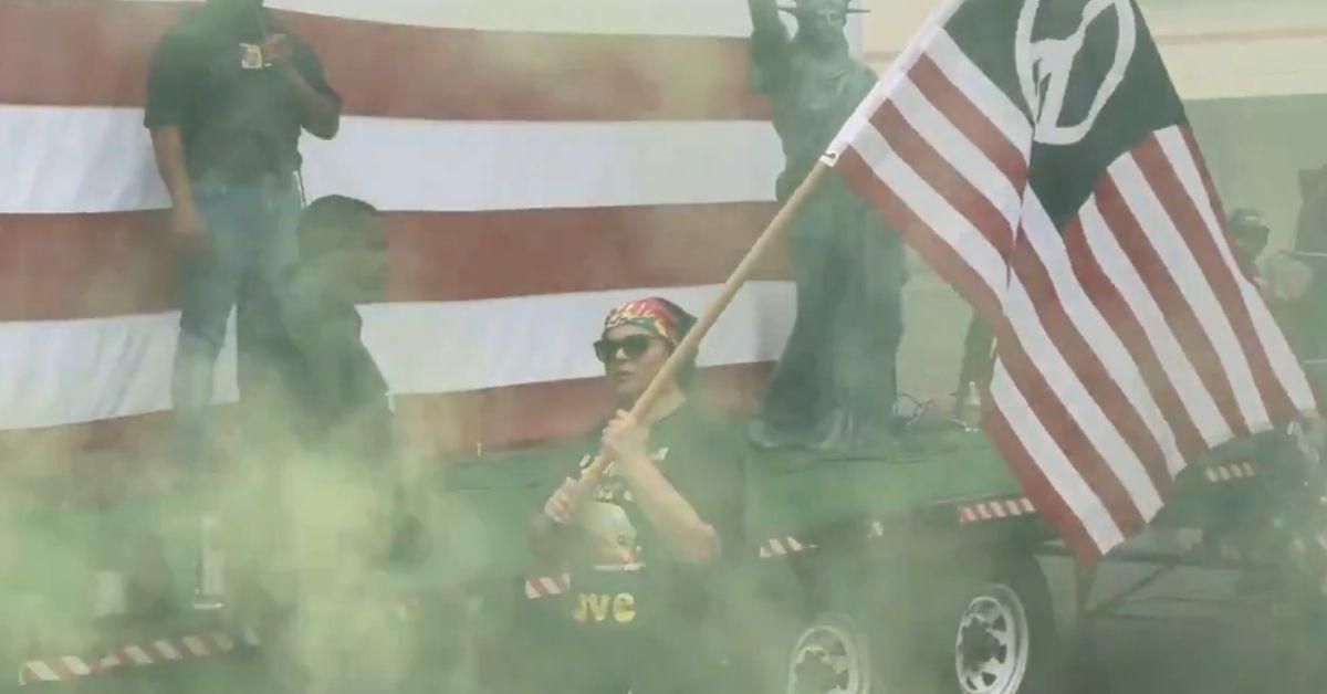 Proud Boys Mocked After Accidentally Smoke-Bombing Themselves In Empty Kmart Parking Lot