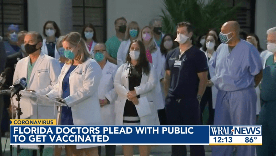 Physicians stage walkout at a South Florida hospital.