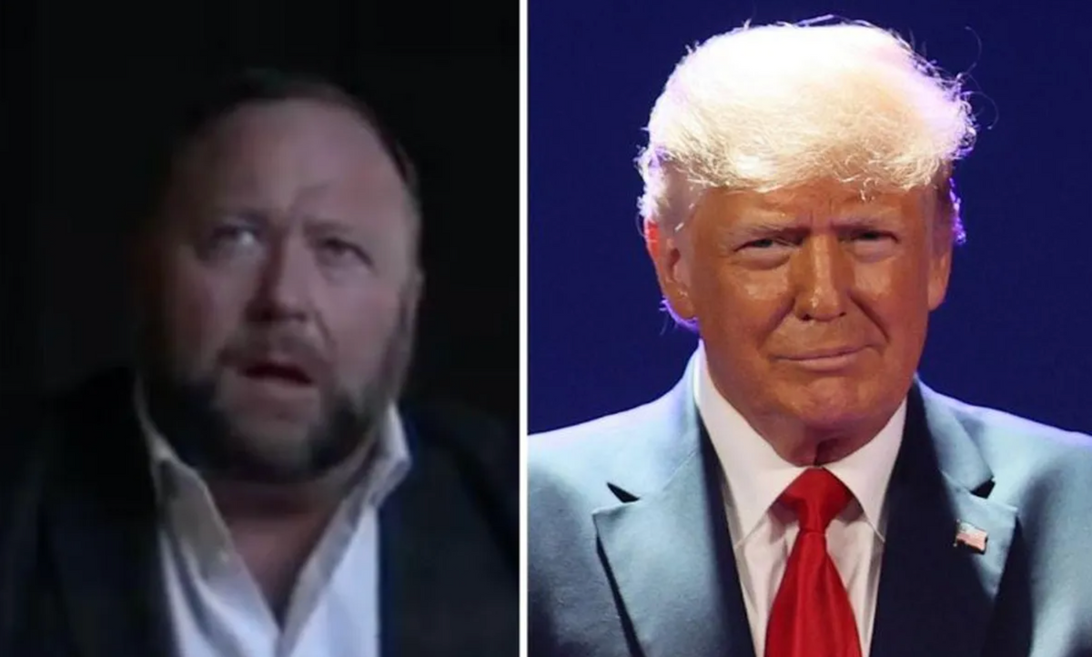 Alex Jones Comes for Trump After He Urged His Supporters to Take the Vaccine