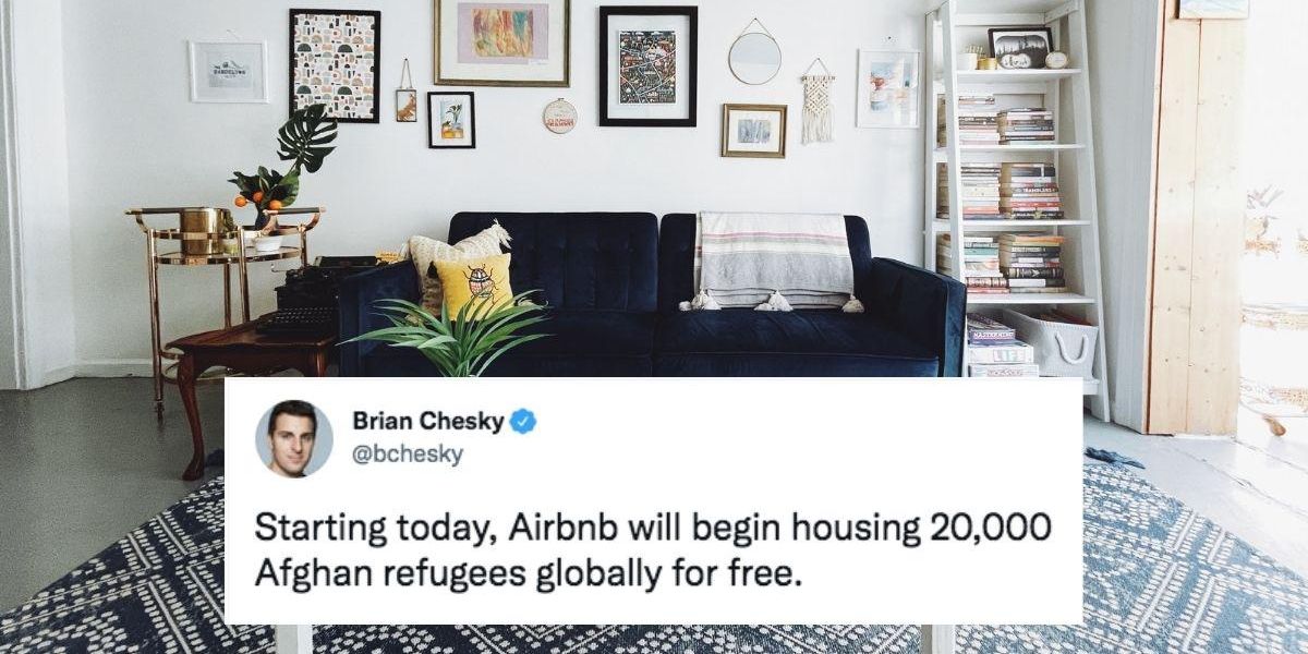 Airbnb offers free housing to 20,000 Afghan refugees Upworthy(02)