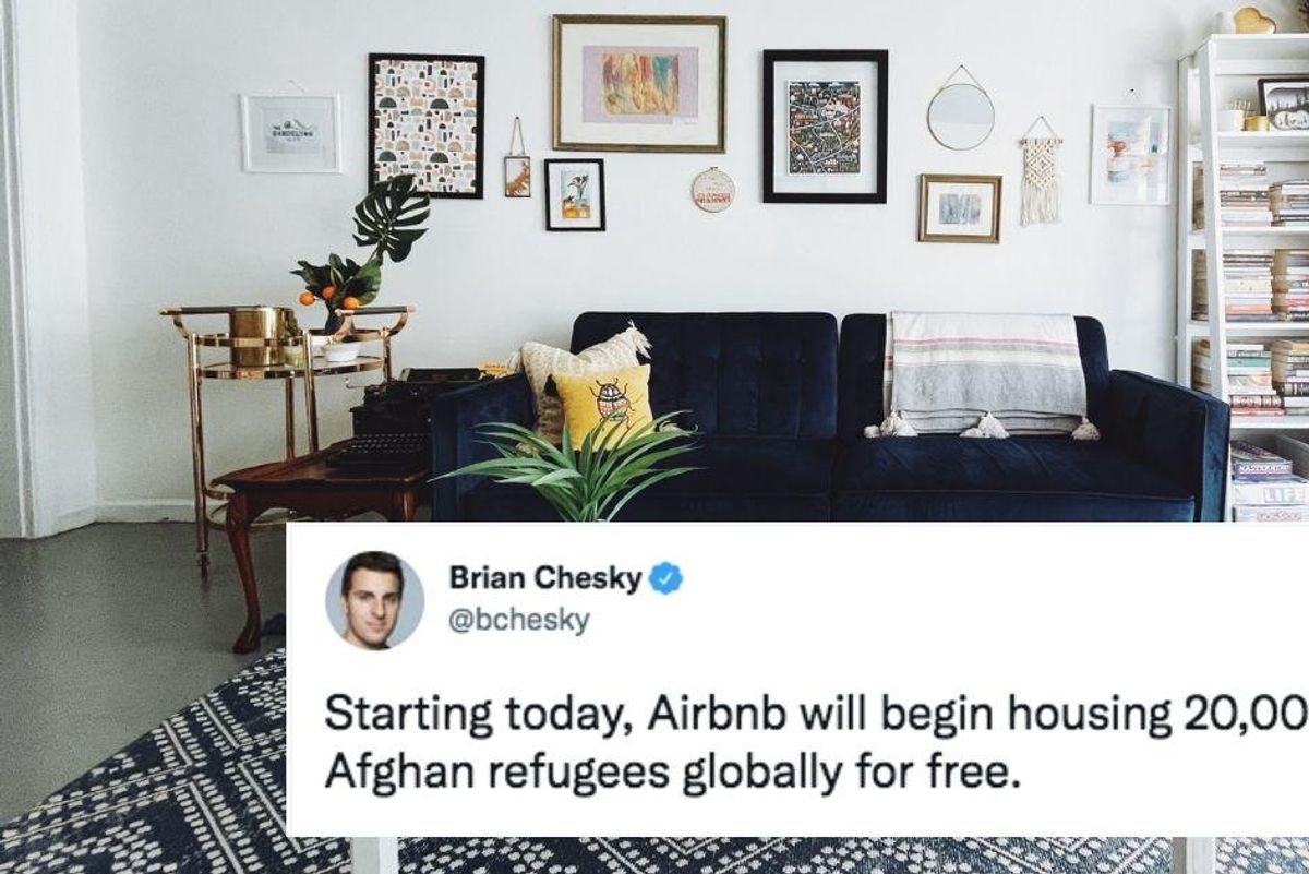 Airbnb offers to temporarily house 20,000 Afghan refugees for free