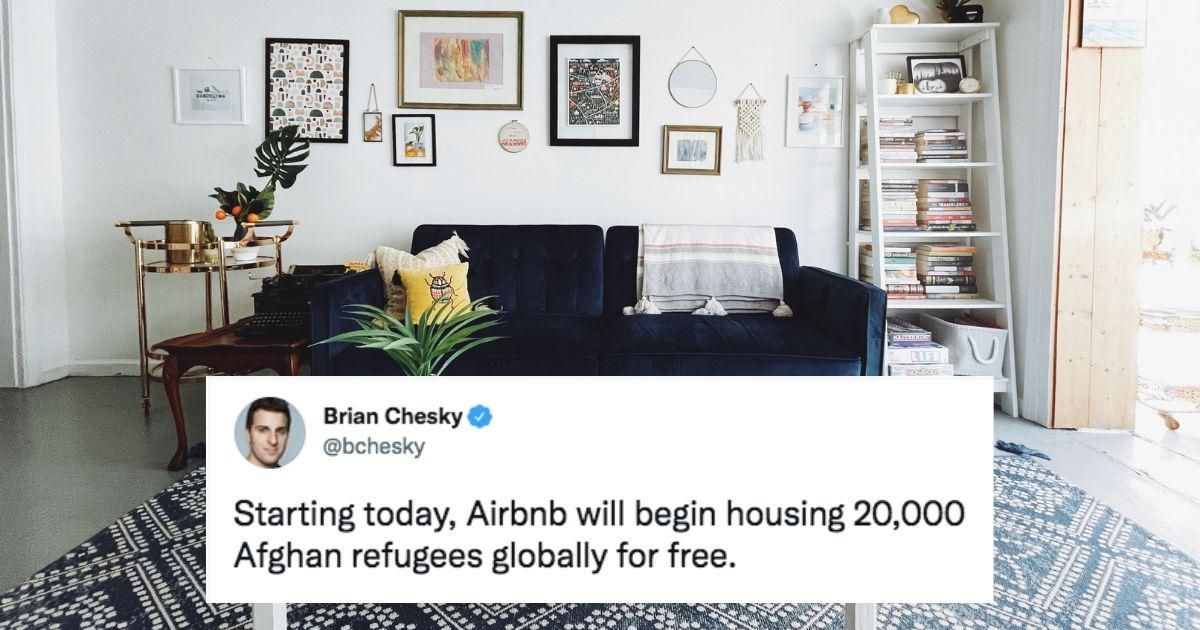 Airbnb offers to temporarily house 20,000 Afghan refugees for free