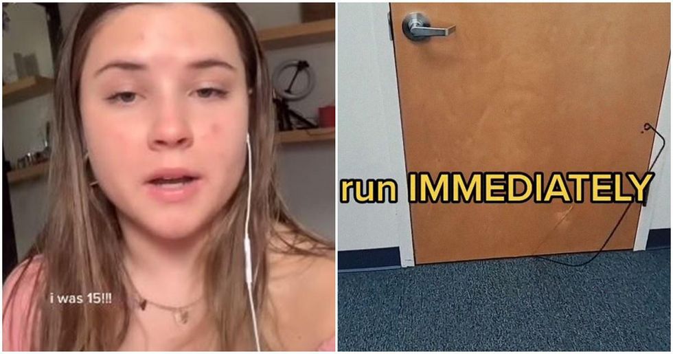 Teen foils a hotel-room intruder by using a trick her cop stepdad taught her