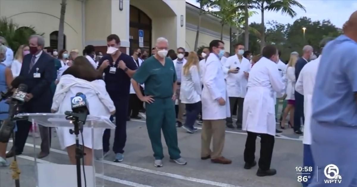 Dozens Of Florida Doctors Stage Walkout In Protest Of Unvaccinated Patients Overwhelming Hospitals