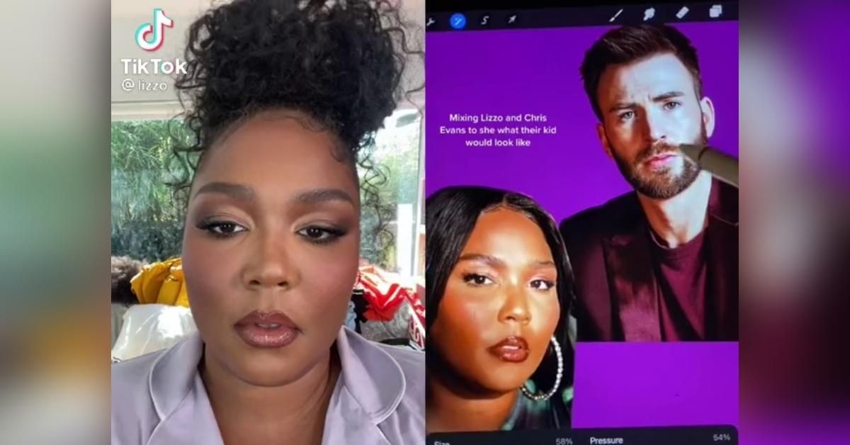 Lizzo Has Iconic Reaction After Fan Shows What Her Baby With Chris Evans Would Look Like